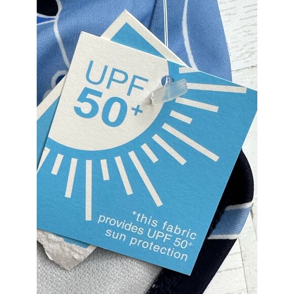 Draper James New! Blue and Black Bikini Bottom Floral Summer Beach Vacay S - Picture 4 of 4